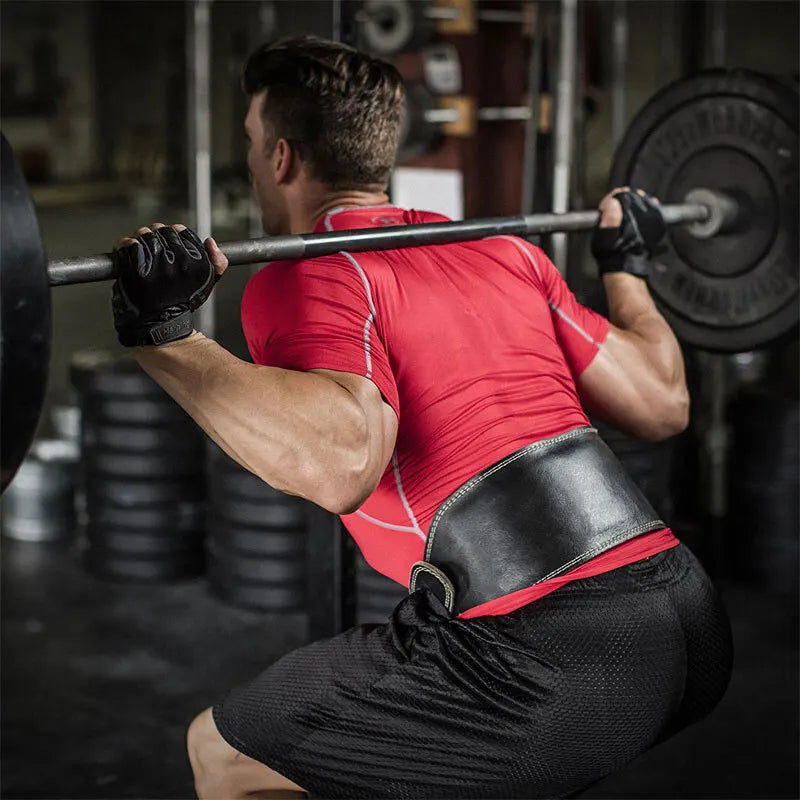 Professional Leather Squat Belt 🏋️ | Durable Back Support for Heavy Lifts 🦾✨