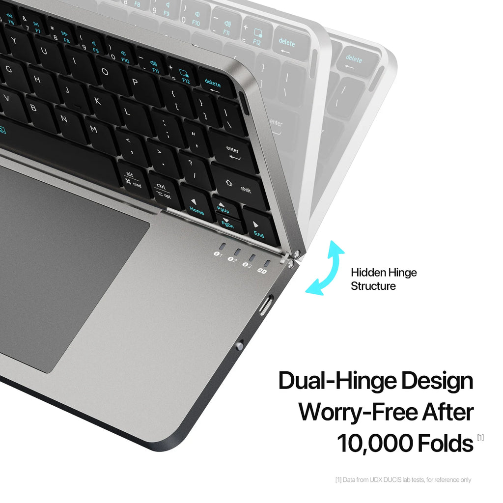 ⌨️📱 Multifunctional Foldable Bluetooth 5.0 Keyboard with Touchpad & Phone Holder