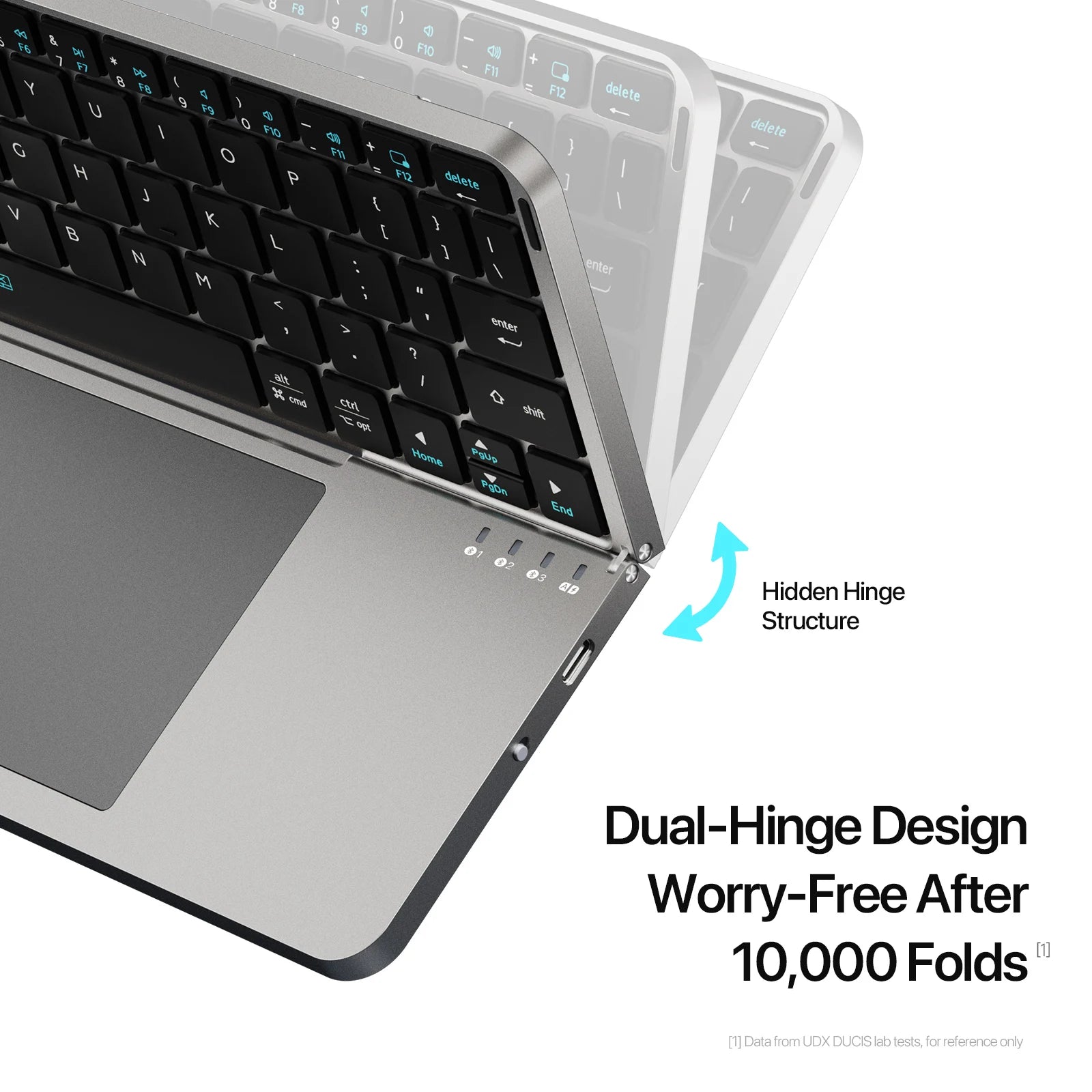 ⌨️📱 Multifunctional Foldable Bluetooth 5.0 Keyboard with Touchpad & Phone Holder