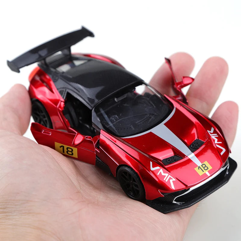 1:36 Alloy Pullback Racing Car – Metal Die‑Cast Toy Model for Kids & Collectors