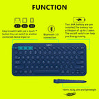 ⌨️🔴 Logitech K380 Wireless Bluetooth Keyboard – Network Red Edition