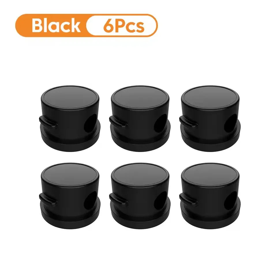 🧲🔄 360° Rotation Magnetic Cable Clip – Adhesive Wire Organizer