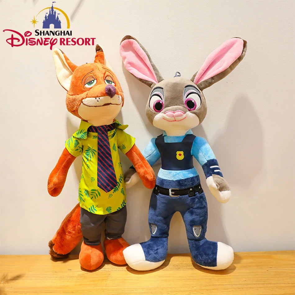🦊🐰 Zootopia Official Nick & Judy Plush Dolls ✨ | Cute Stuffed Animal Toys for Kids 👧👦 | Holiday & Birthday Gifts