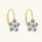 ✨💎 Moissanite Diamond Hoop Earrings 🤍 | White Gold Vermeil S925 Sterling Silver Hoops for Women & Girls 💖 | Sparkly Gorgeous Jewelry