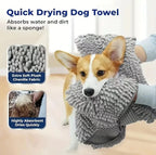 🛁🐾 Pet Absorbent Bath Towel – Quick-Drying Golden Hair Blanket