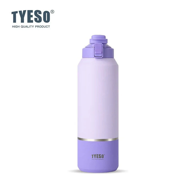 TYESO Large Capacity Insulated Water Bottle – Leakproof Travel Mug with Handle 💧✨