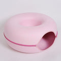 Donut Cat Tunnel Bed – Dual-Use Felt Cat House & Interactive Play Tunnel for Kittens and Indoor Cats