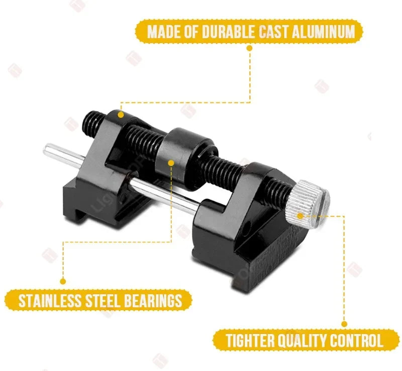 Adjustable Chisel Honing Guide Jig – Carbon Steel Roller Angle Sharpener for Wood Chisels &amp; Plane Irons