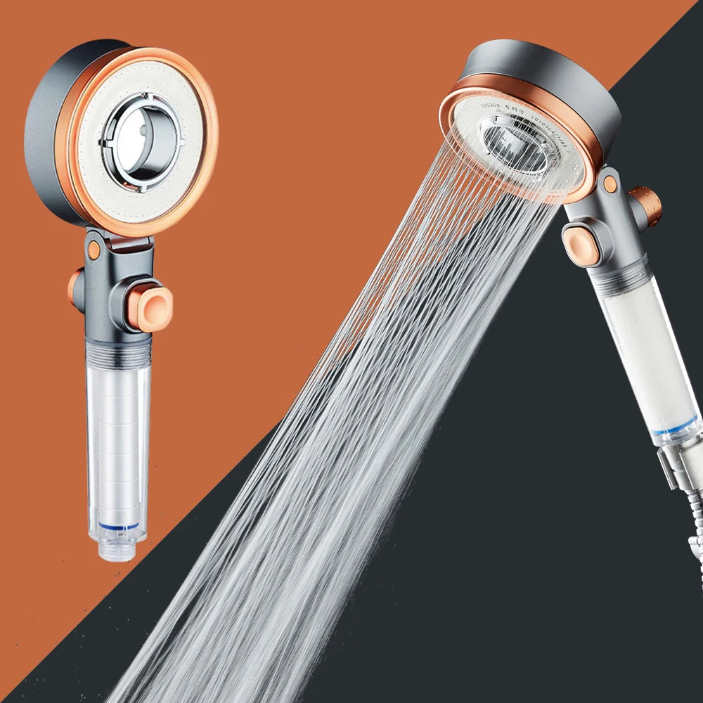 🚿💧 Double-Sided Shower Head – 3 Spray Modes Water-Saving Rainfall Shower with Filter & Booster Nozzle