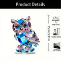 🦉✨ Cute Crystal Plastic Owl Desktop Decoration | 6 × 6 inch Animal-Themed Home Decor Ornament | Practical & Convenient Desk Decor