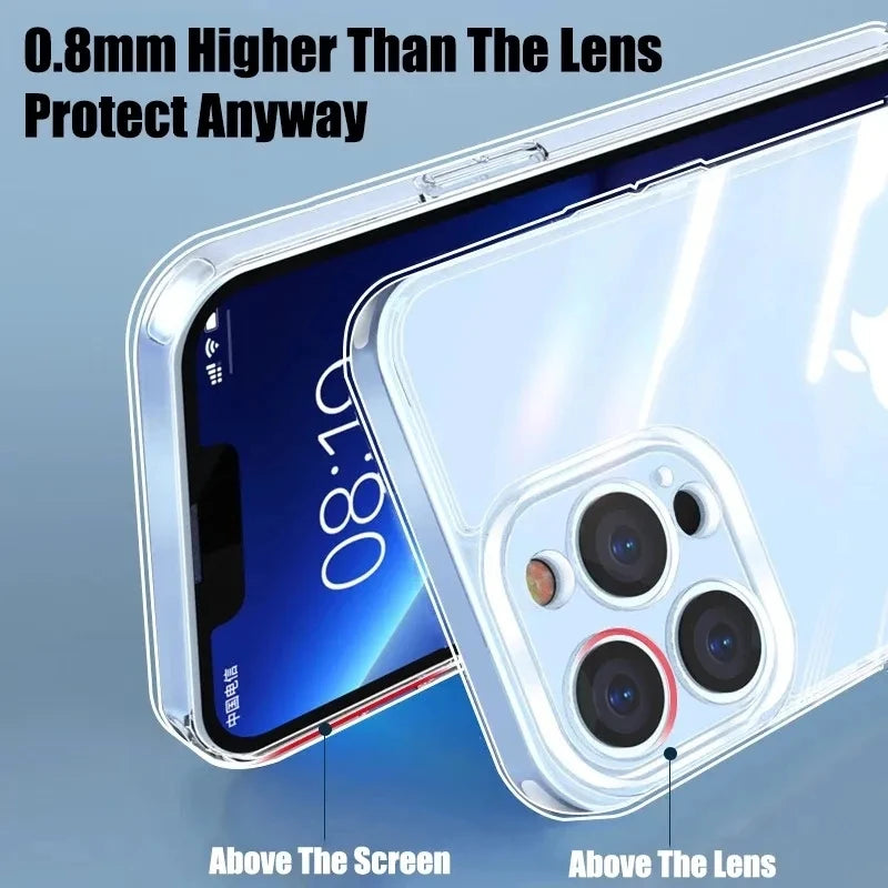 Transparent Soft TPU Silicone Case for iPhone – Clear Back Cover