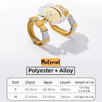 Cat Harness Leash Collar Set, Adjustable Cartoon Bee Design Double Layer Dog Harness for Small and Medium Pets Outdoor Walking Gear