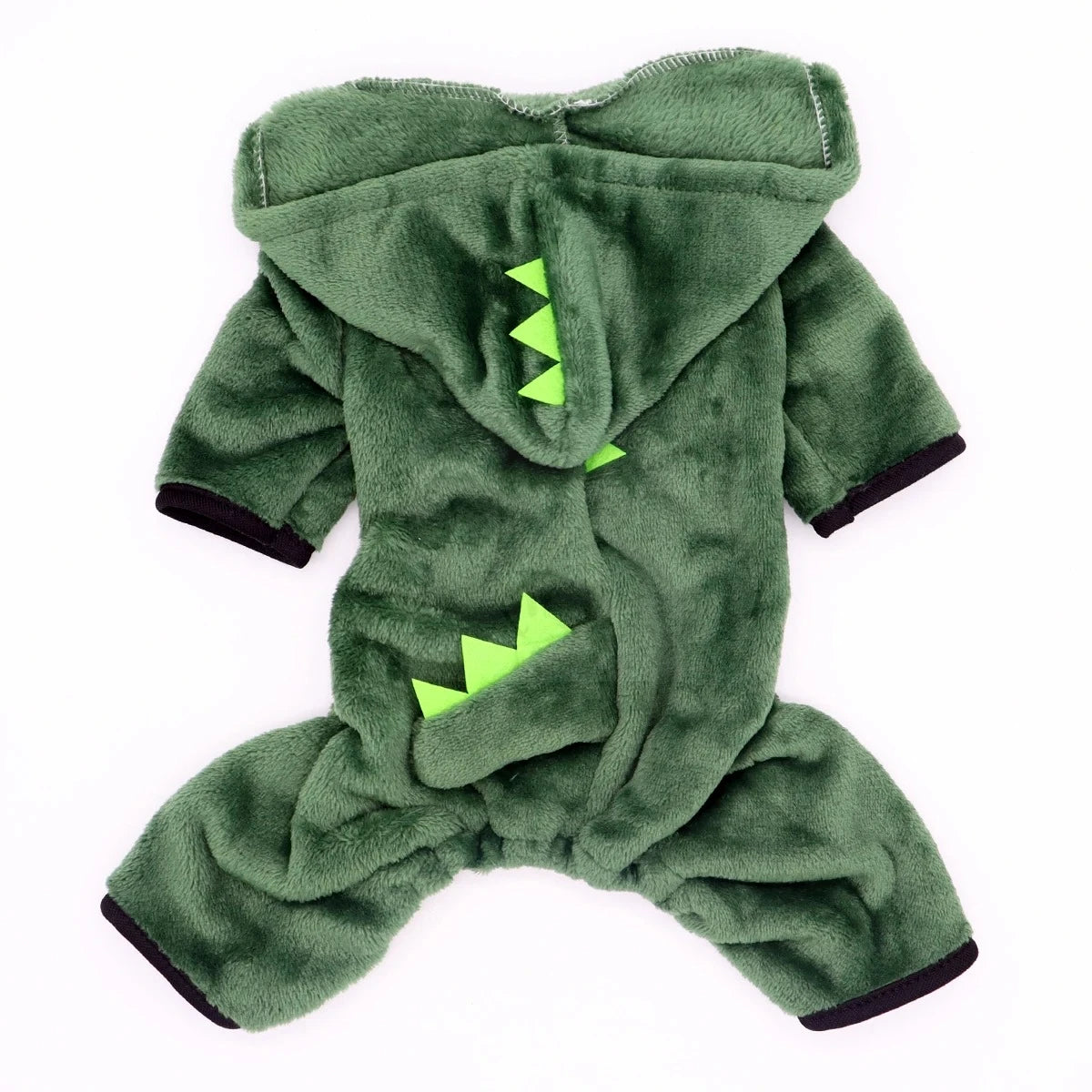 Halloween Dinosaur Dog Costume – Warm Fleece Hoodie for Small Pets