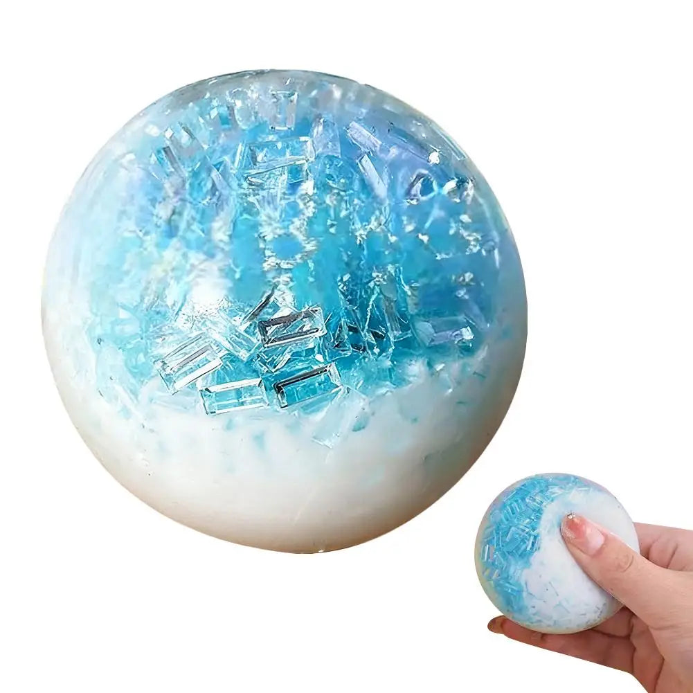 Handmade Ribbon Stress Ball – Soft Squeeze Squishy Fidget Toy