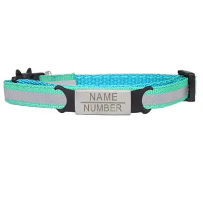 🐱✨ Reflective Adjustable Cat Collar – Personalized ID Free Engraving