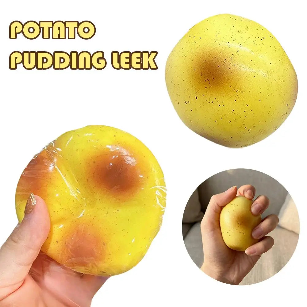 Potato Pudding Squishy Stress Ball – Slow-Rise TPR Fidget Toy