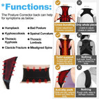 Adjustable Back posture corrector with breathable shoulder and waist support straps