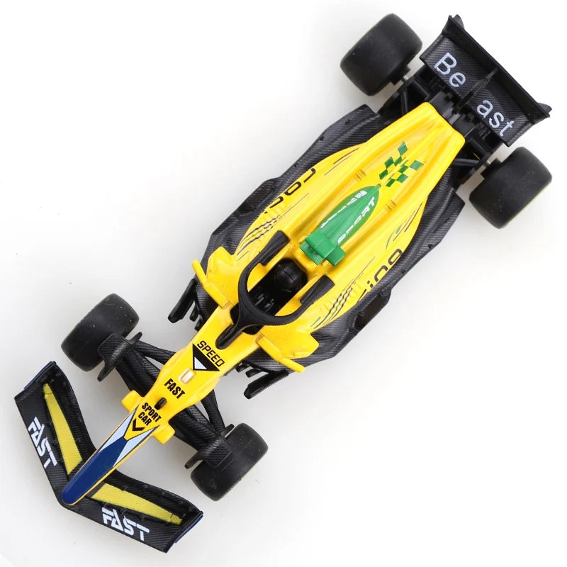 (Bagged) 1.43 Alloy Model Racing Car Toy, Exquisite Formula Alloy Pullback Racing Car, Children's Toy, Best Birthday Gift.