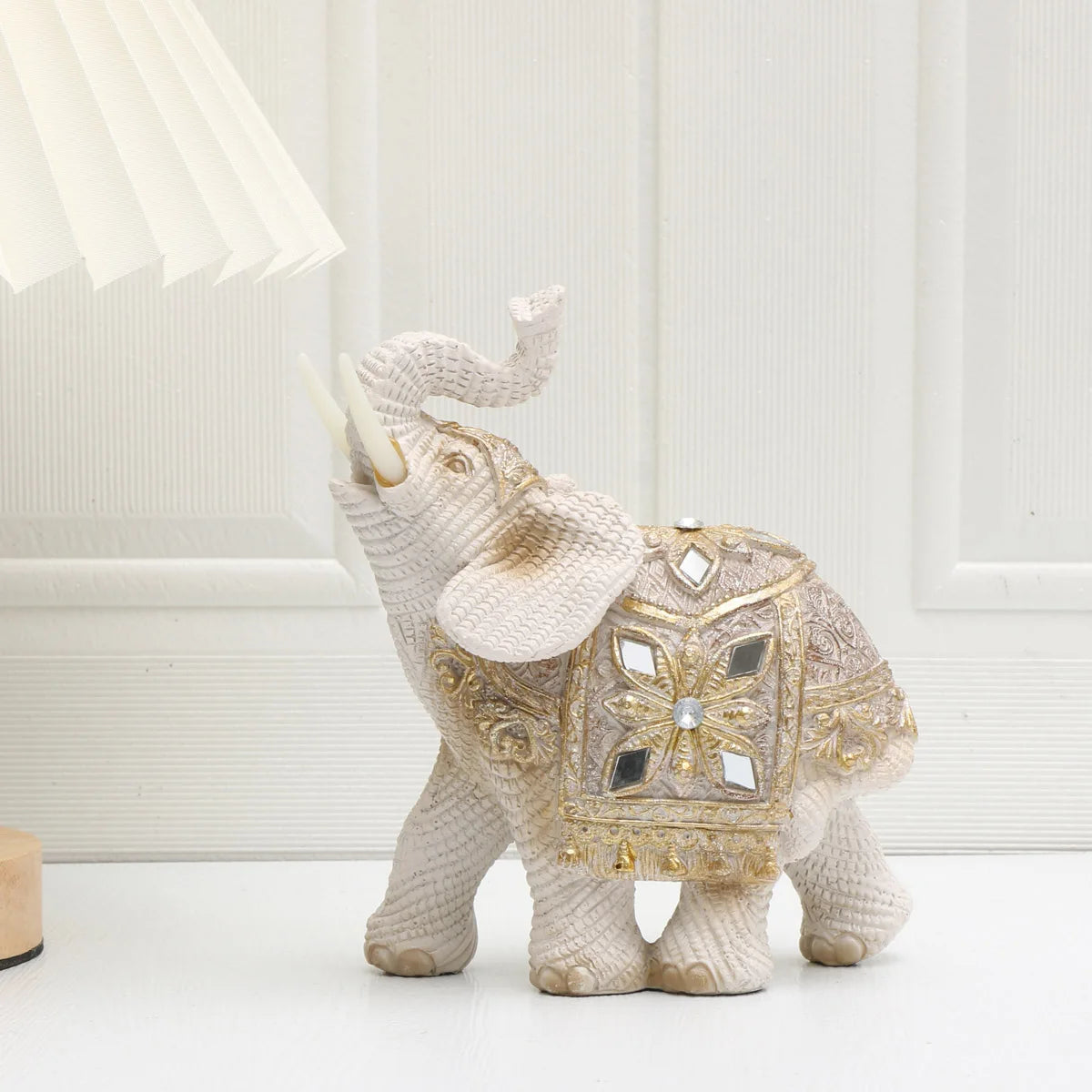 🐘✨ Lucky Elephant Feng Shui Statue 💰 | Wealth Attraction Decorative Sculpture 🏡 | Vibrant Elephant Figurine for Home & Office Décor