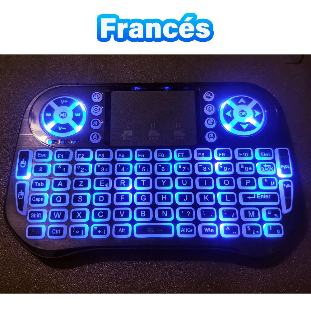 🌈⌨️ i10 / i8 Mini Wireless Keyboard – Dual Mode Air Mouse with Touchpad