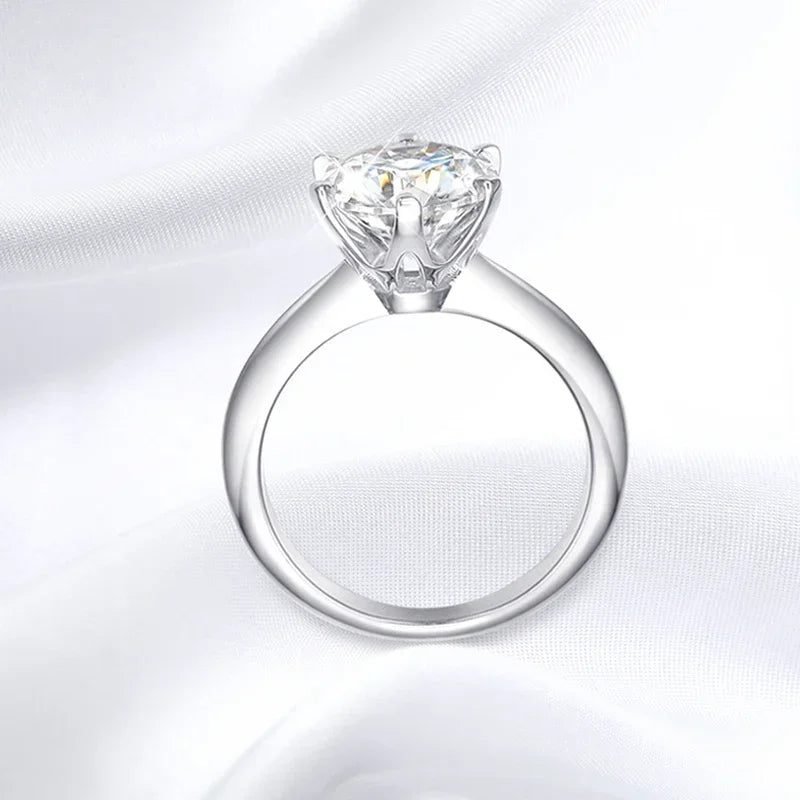 💎✨ Smyoue Certified 1–5CT Moissanite Solitaire Ring 🤍 | VVS1 Lab Diamond Style Ring 💍 | Fine Engagement, Promise & Wedding Jewelry for Women