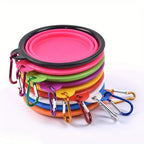 🐾🥣 Portable Folding Silicone Dog Travel Bowl – Food & Water