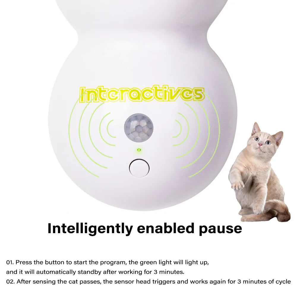 🐛🐾 Caterpillar Interactive Cat Toy – Motion Activated Wack-A-Worm