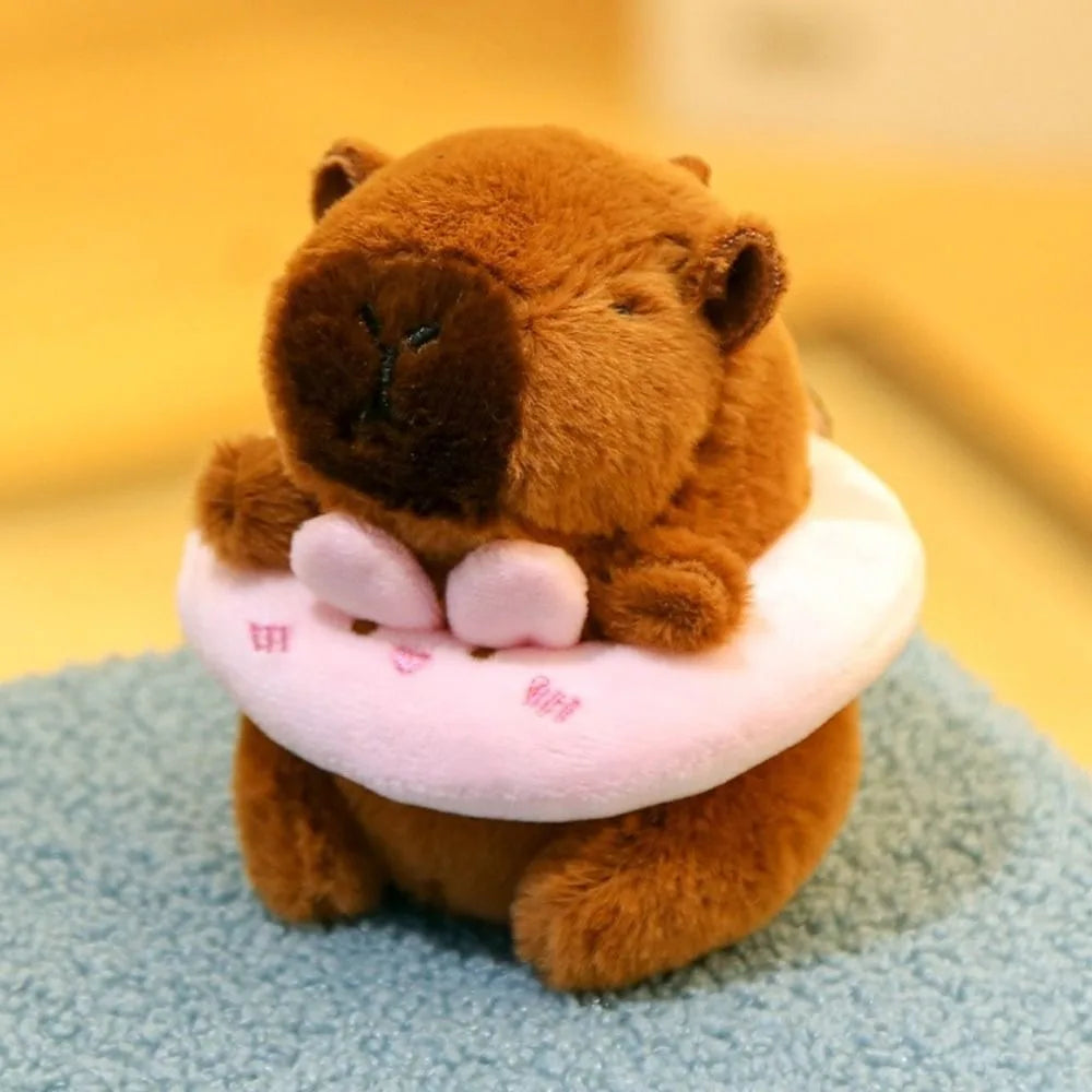 🦫🪽 Cute Capybara Plush Toy – Fluffy Anime Stuffed Animal with Hoodie & Wings | Small Simulation Doll Gift