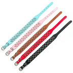 Adjustable Spiked Dog Collar 🐶 PU Leather Punk Studded Pet Collar for Small Dogs & Cats