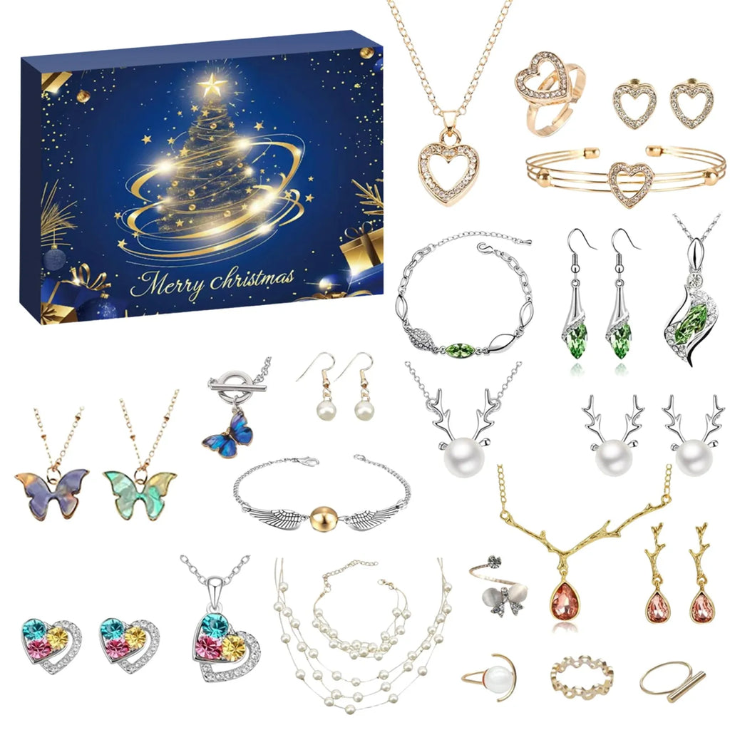 Christmas Jewelry Advent Calendar – 24-Day Countdown Gift