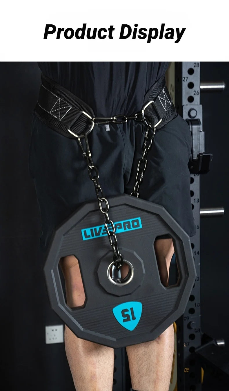 🏆 Premium Weighted Dip Belt with Chain – Build Real Upper Body Power