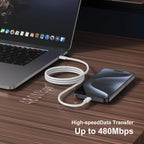 40W PD Fast Charger USB-C to C Cable – For iPhone & Samsung