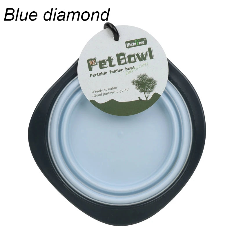 🐾🥣 Folding Silicone Pet Travel Bowl – Collapsible Outdoor Feeder