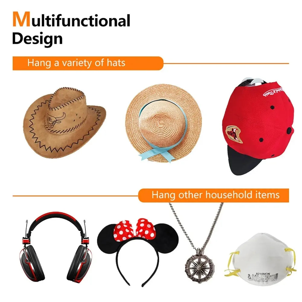 🧢✨ Drill-Free Baseball Cap Storage Box – Portable Hat Organizer (2/4/8/10 PCS)