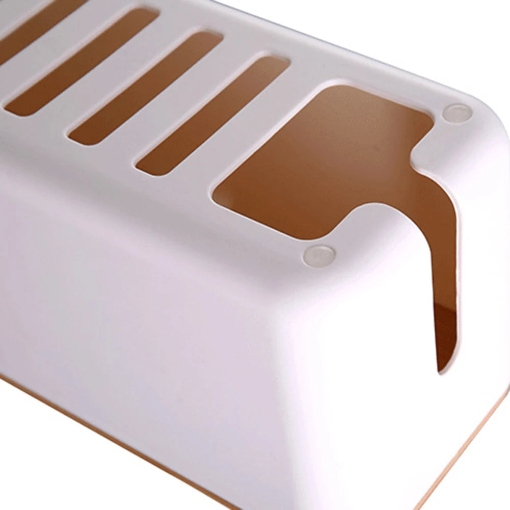 🌿📦 Wooden Cable Storage Box – Power Strip & Wire Organizer