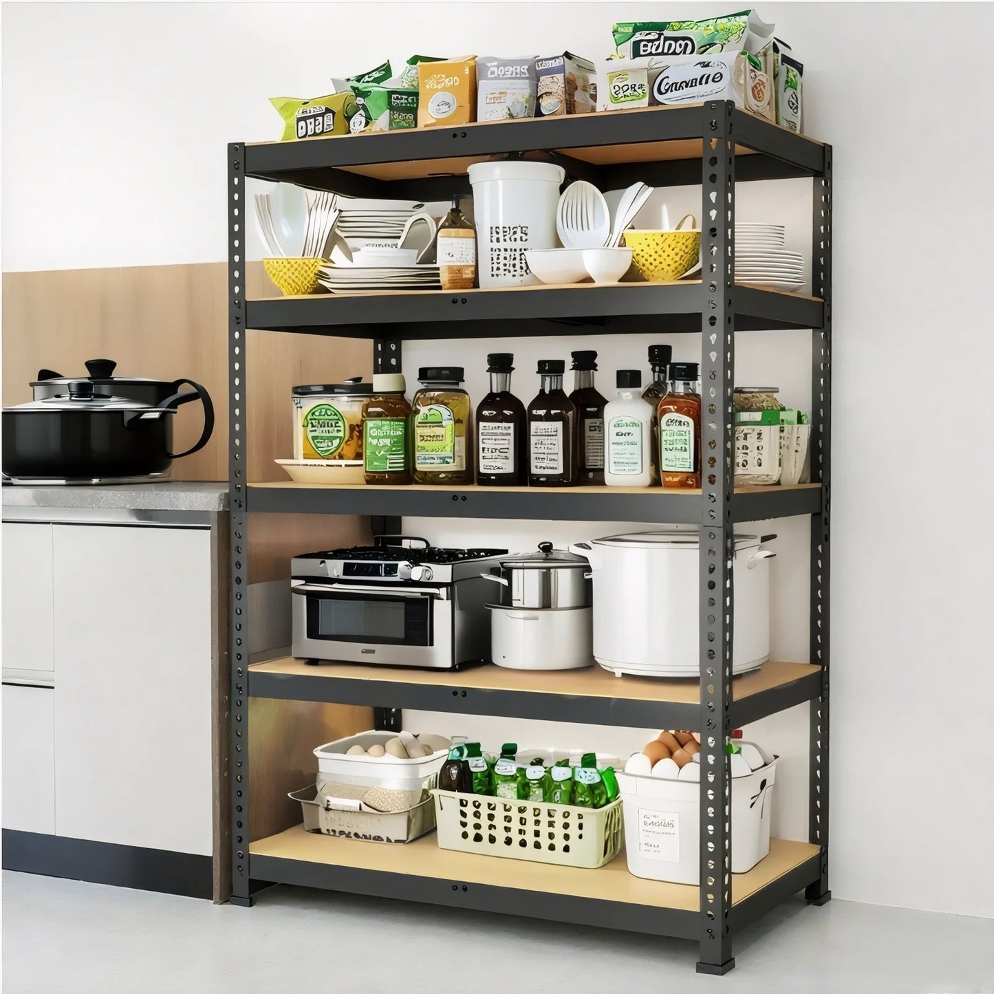 🧰✨ Heavy Duty Garage Shelving Storage Rack | 72" / 60" Height Adjustable Shelves 🏠 | 2000 LBS Capacity Metal Storage Shelf for Garage & Closet