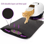 🐱🧼 Double Layer Waterproof Cat Litter Mat – Non-Slip & Washable