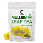 🌿 Mullein Leaf Tea Bags – Caffeine-Free Herbal Tea for Lung & Respiratory Wellness (28 or 60 Bags)