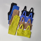 Seamless Yoga Set for Women, Workout Sportswear, Gym Clothing, Fitness Push Up Bra Set, High Waist Leggings, 2Pcs Sports Suits