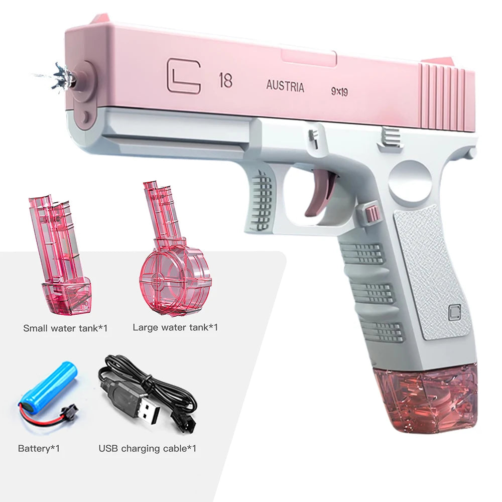💦⚡ M416 Electric Water Gun – Full Automatic Water Pistol for Summer Beach & Outdoor Fun | Kids, Teens & Adults