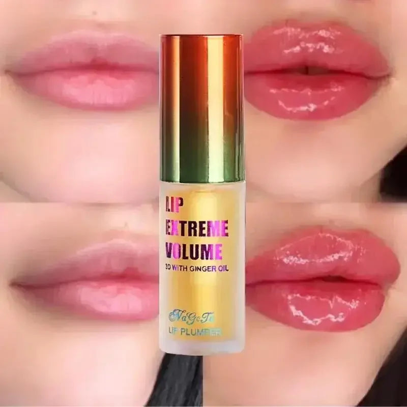 Ginger And Mint Lip Plumper Oil Radiant, Plumping Lip Volumizing Serum for Smoother, Fuller Lips for Youthful and Sexy Look