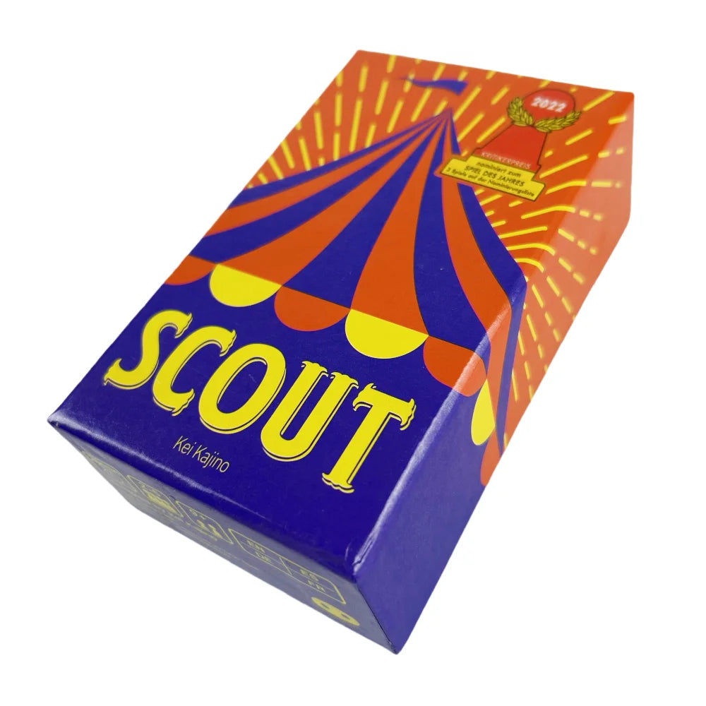 SCOUT – Award-Winning Circus-Themed Card Game | 2–5 Players | Fast Party Poker-Style Strategy Game🎪🎴