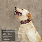🐕🛡️ Spiked Leather Dog Collar – Heavy Duty Adjustable