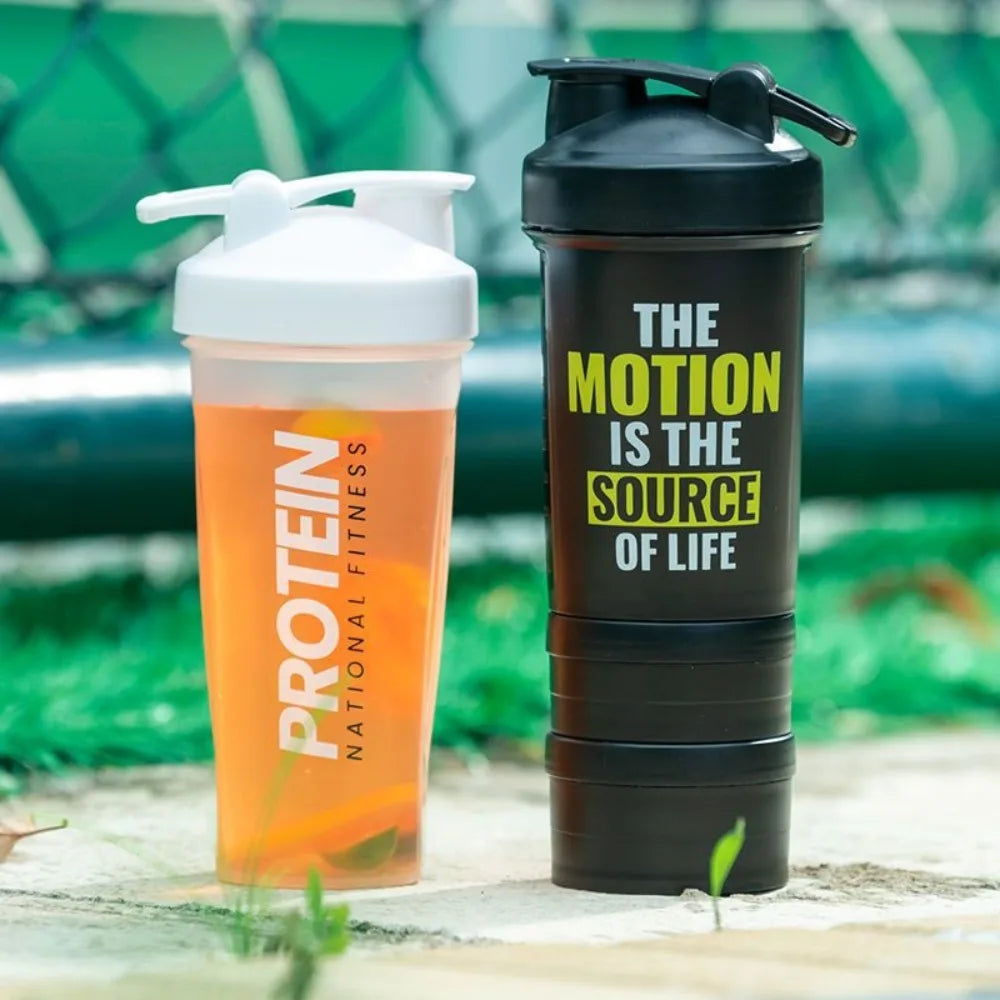 🥤💪 Protein Shaker Cup 400/600/650ml – Leakproof with Metal Stirrer