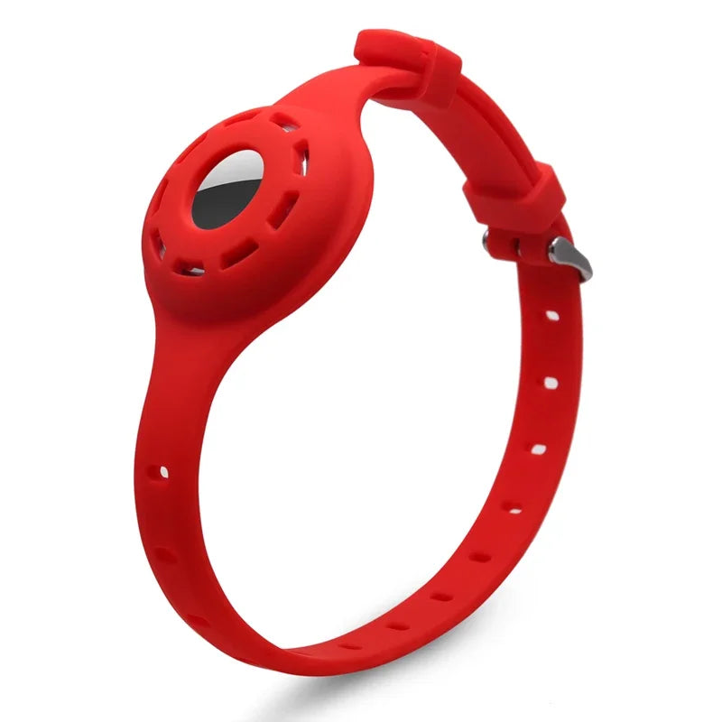 🐱📍 Silicone Anti-Lost Cat Collar for Apple AirTag – Adjustable Tracker Holder