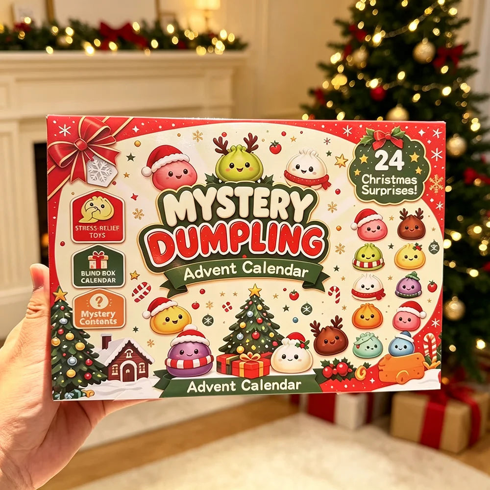 Christmas Dumpling Squishy Advent Calendar – 24-Day Countdown