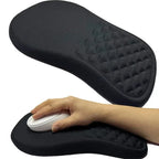 🖱️💖 Ergonomic Mouse Pad with Gel Wrist Support – Premium Lycra Fabric
