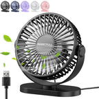 🌬️💻 Portable USB Electric Fan – 3 Speed Silent Mini Cooler