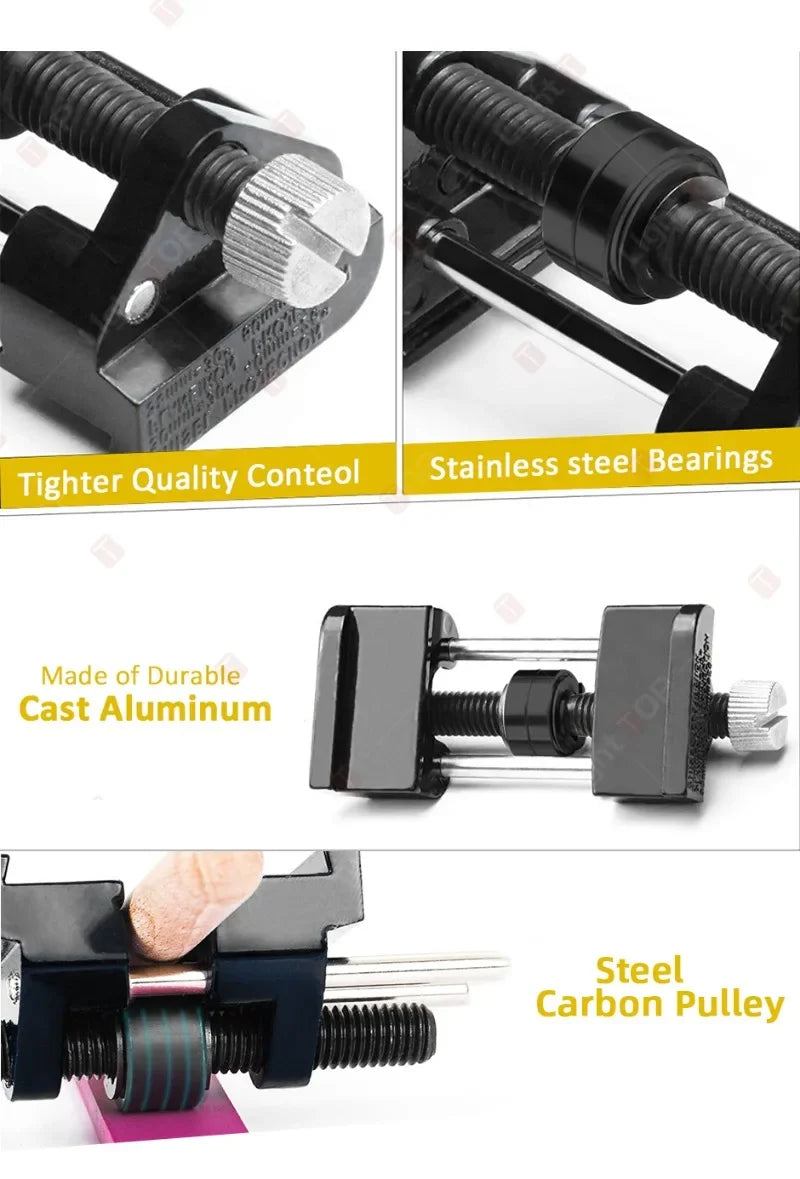Adjustable Chisel Honing Guide Jig – Carbon Steel Roller Angle Sharpener for Wood Chisels &amp; Plane Irons