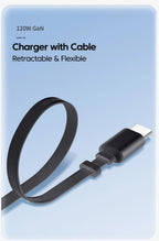 🔌 3-in-1 USB-C 120W Fast Charging Wall Adapter with Retractable Cable ⚡ | Dual Device Smart Charger for iPhone, Samsung & Google Pixel | Compact, Stylish & Travel-Ready